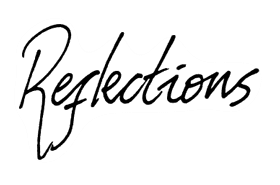 Reflections handwrites title